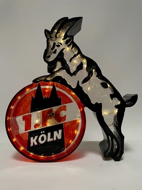 1.FC Köln Lampe in Logoform