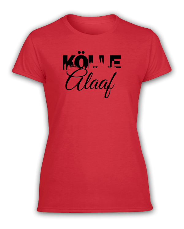 Damen T-Shirt Kölle Alaaf Skyline rot oder weiß