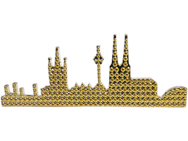 Brosche Skyline, gold
