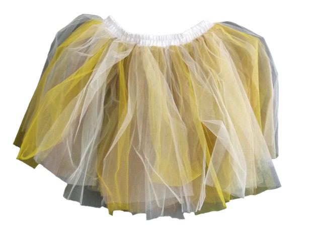 Petticoat 50cm braun/gelb/weiß