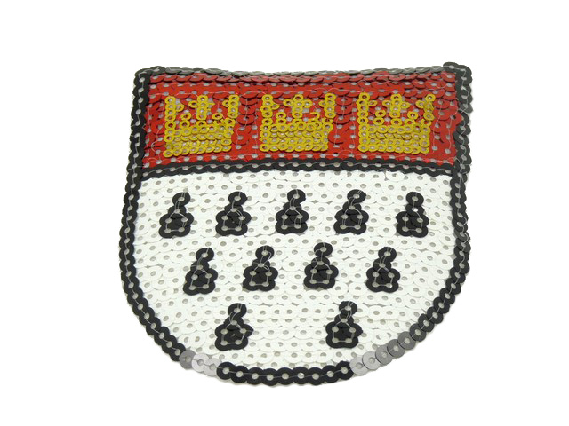 Paillettenbügelbild Köln Wappen mittel 