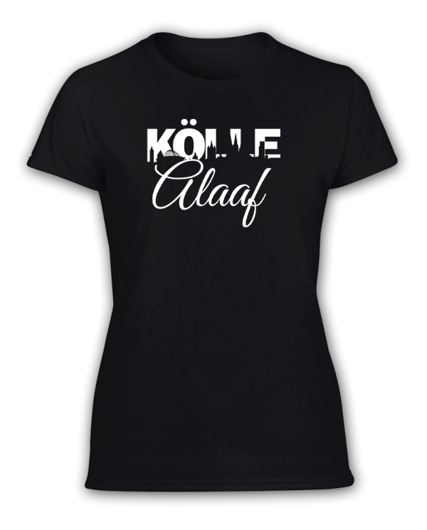 T-Shirt Damen Kölle Alaaf Skyline in rot oder schwarz