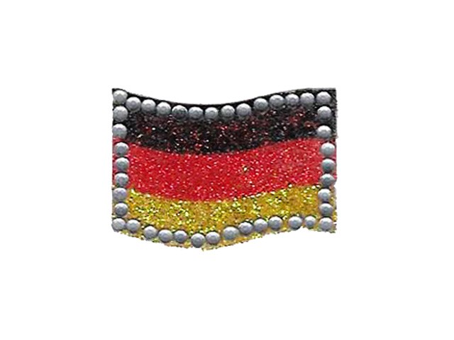 Glimmer-Tattoo Fahne Deutschland