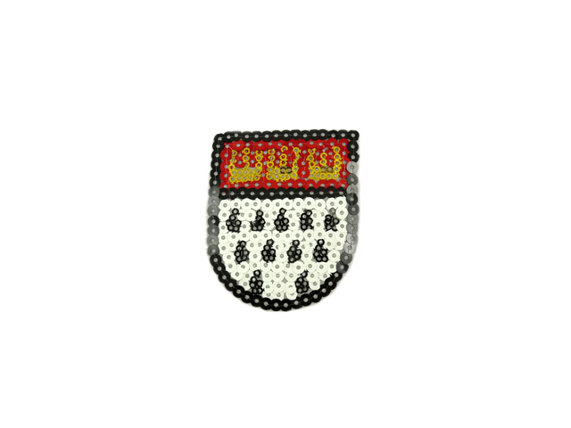 Paillettenbügelbild Köln Wappen klein