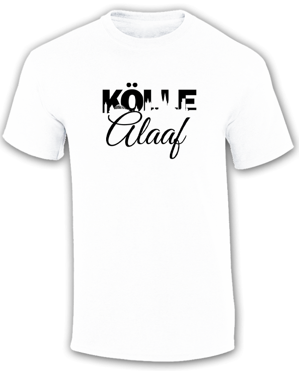 Herren T-Shirt Kölle Alaaf Skyline schwarz