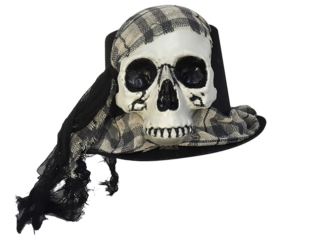 Zylinder Totenkopf Tuch 59cm
