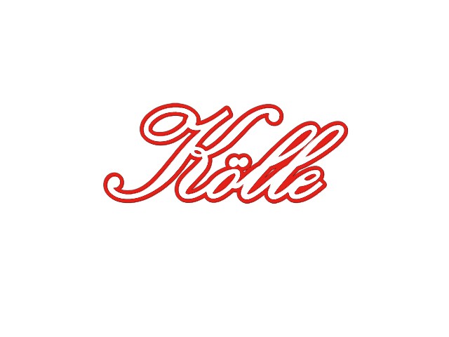 Bügelbild Schriftzug " Kölle " klein